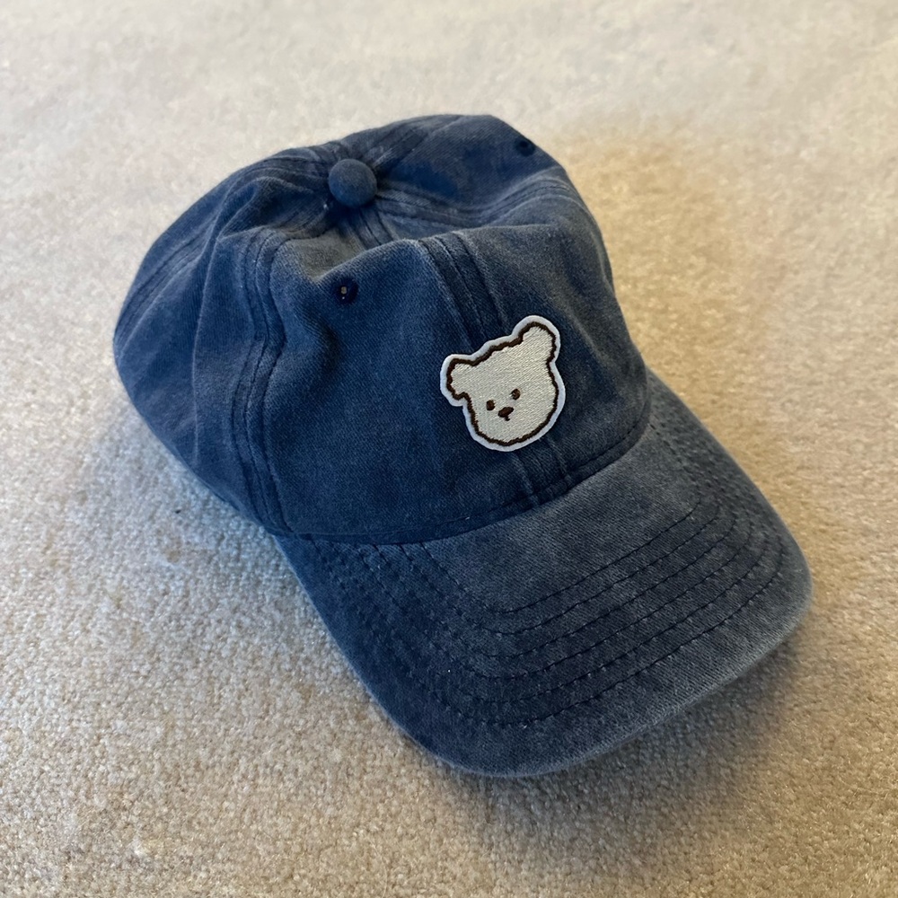Cider Navy Cap with Text Detail